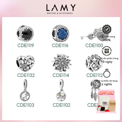 Charm bạc LAMY charm hạt bạc mix vòng charm cao cấp S925