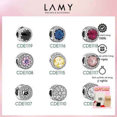 Charm bạc LAMY charm hạt mix vòng charm cao cấp S925