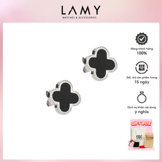 Khuyên tai nữ cde lucky four leaves earrings silver cde3023sv.bl