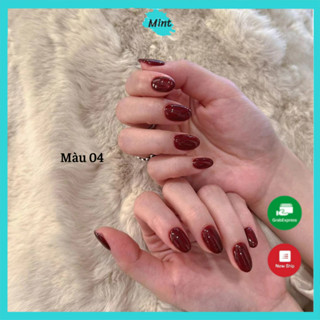  Nail Box Sơn Gel Trơn Siêu Bền Tone Đỏ Tự Chọn NB01 Nailbox Móng Úp Sẵn Thiết Kế Theo Yêu Cầu- annie nails 