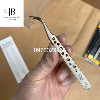 [Chính hãng] Nhíp lỗ gắp classic, nhíp tách nối mi cao cấp Tweezers lỗ (đầu cong)