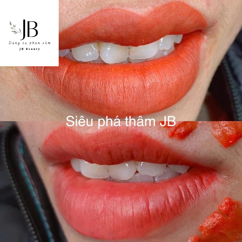 Mực siêu phá thâm khử thâm môi cam tươi JB master fullsize 10ml