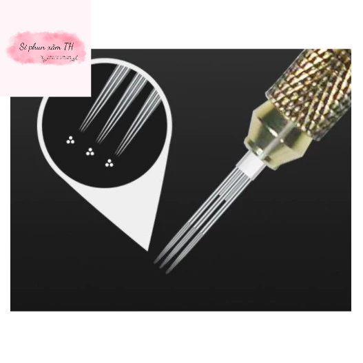 Combo 10 chiếc Kim tạo hạt vi chạm mày môi mí, kim vi chạm phun xăm