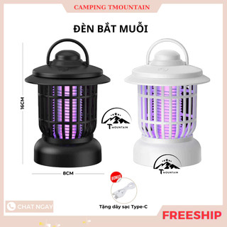 Đèn Bắt Muỗi, Đèn ngủ sử dụng công nghê cao, Máy Bắt Muỗi Thông Minh 2in1 dùng pin sạc USB tích điện 1200mAh - DCP26