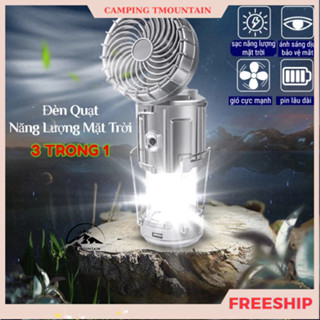  Đèn năng lượng mặt trời đèn tích điện 3in1 siêu sáng kèm quạt tích điện và sạc điện thoại tiện lợi  YPX9  