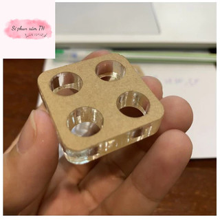 Đế đựng chum mực, khay mực xăm thần thánh hình vuông nhỏ gọn
