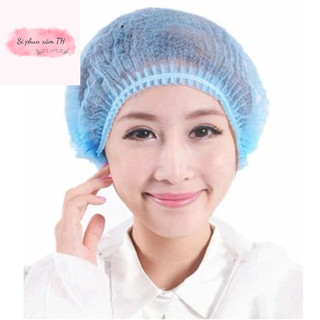 Mũ con sâu, mũ y tế chùm đầu dùng 1 lần, thoáng, tiện lợi (1 bịch to)