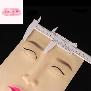 Thước mỏ vịt cơ đo vẽ lông mày thước chữ F