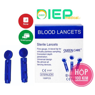 ✅ BLOOD LANCET HỘP 100 KIM ĐẦU TRÒN - Kim lấy máu dùng cho bút thử đường huyết