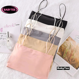 Áo HAI DÂY BRA Đúc Su Quây Ngang Chất Vải Thun Lạnh Kiểu Sexy, Áo Thun Nữ Có Mút Đệm Mỏng Ôm Body Đẹp Tôn Dáng BABYTEE