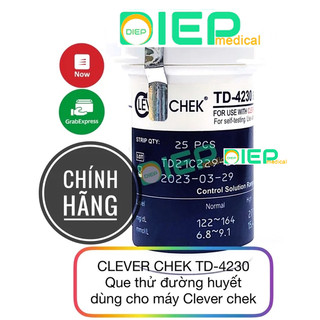 ✅ clever chek td-4230 - que thử đường huyết dùng cho máy clever chek td-4230