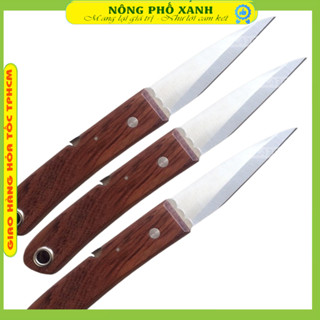 Dao ghép cành cao cấp dạng gấp và thẳng lưỡi dầy 2mm, ghép cành, gọt vết cắt thân cây