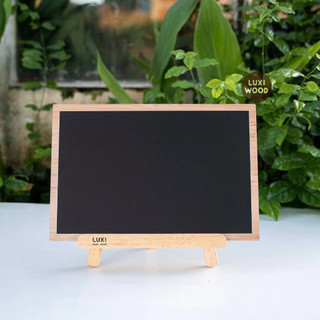 Bảng đen viết phấn 1 mặt A4 kèm kệ mini để bàn xinh xắn - LUXI DECOR