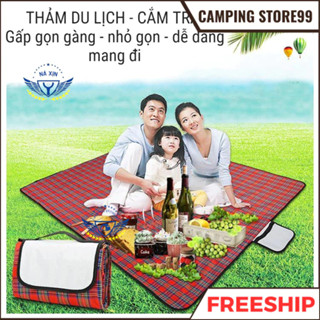 Thảm dã ngoại, Thảm du lịch gấp gọn chống thấm nước cực tốt, đi phượt, cắm trại gấp gọn tiện lợi