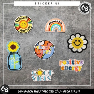 Patch vải ủi nhiệt thêu sticker logo hình dễ thương - logan độc đáo lạ cute H86