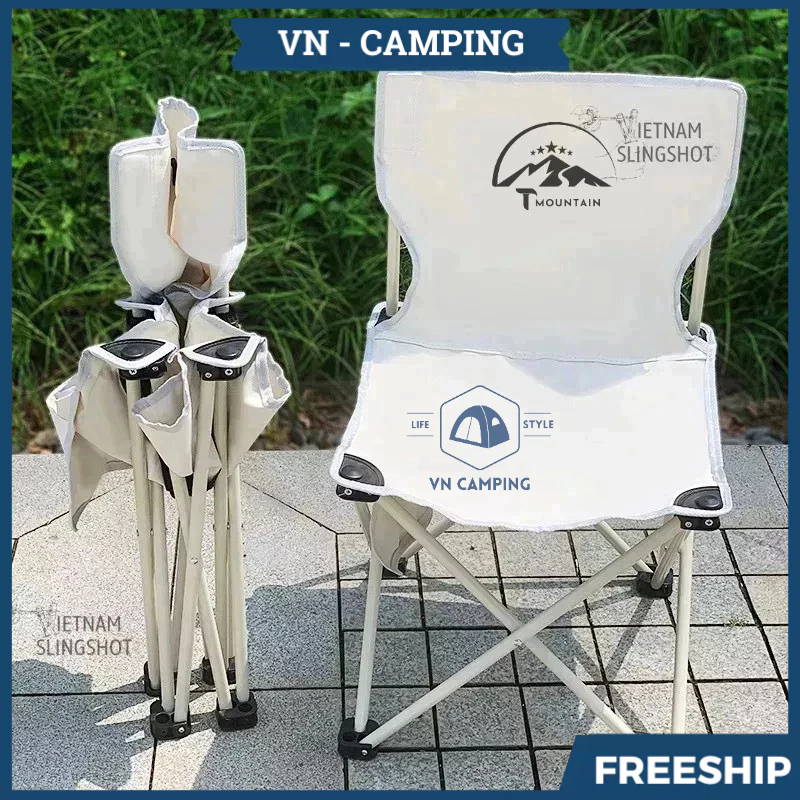 Ghế Camping Ngả Lưng Tmountain Gấp Gọn Thư Giãn Dã Ngoại Du Lịch Cao Cấp