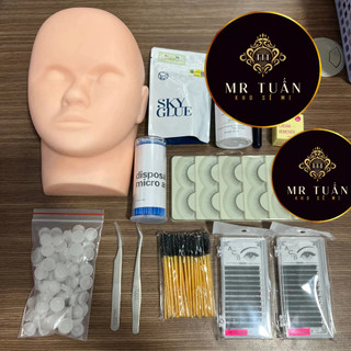 (COMBO) Tập Nối Mi Cơ Bản 330K - 360K Dụng Cụ Nối Mi Mr - Tuấn