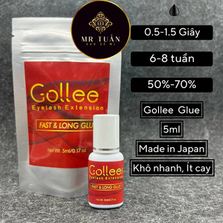 Keo Nối Mi GOLLEE Nhật Bản Khô Nhanh (0.05-1.5s) 5ML Dụng Cụ Nối Mi Mr - Tuấn