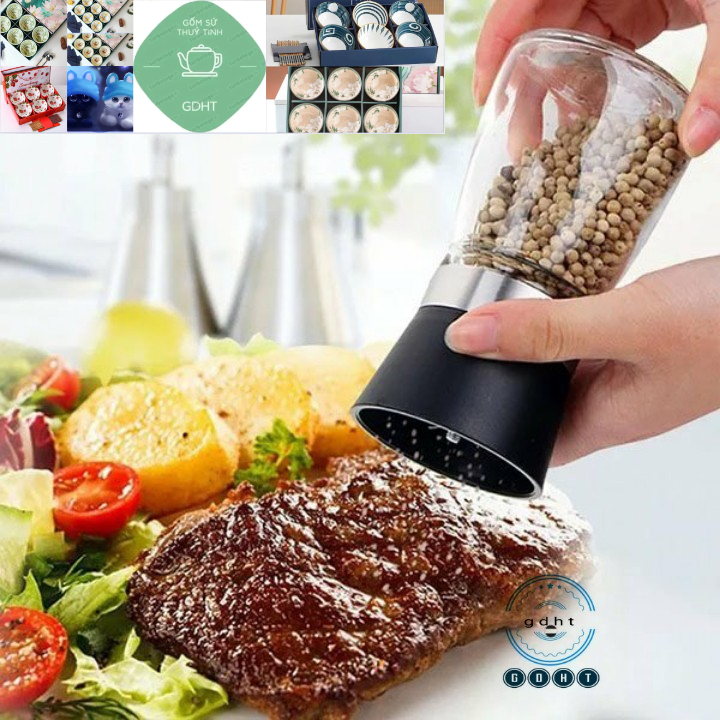 Xay tiêu thủy tinh có nắp nhựa GDHT