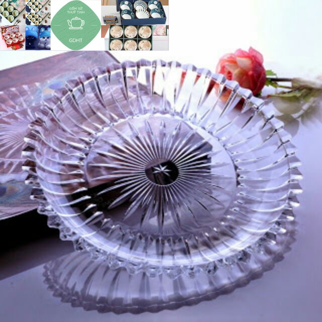 Đĩa thủy tinh tròn 30cm