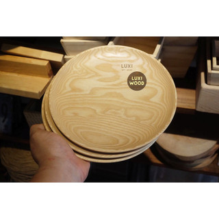 Khay,thớt gỗ decor 09 Dĩa tròn