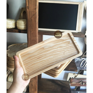 Khay, thớt gỗ decor 07 (chữ nhật)