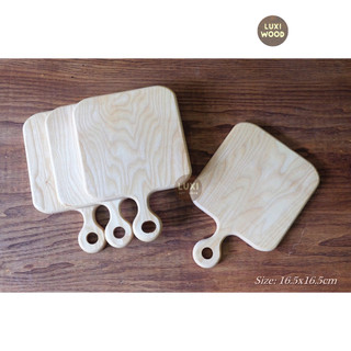 Khay,thớt gỗ decor 17 Vuông (16.5x16.5)