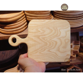Khay,thớt gỗ decor 17 Vuông (16.5x16.5)