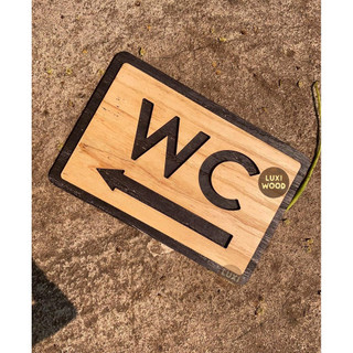 Bảng gỗ 1 mặt WC