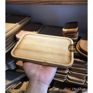 Khay, thớt gỗ decor 23 Chữ nhật (KT 18x12cm)