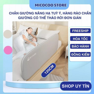 Thanh Chắn Giường hàng nhập khẩu 2024 Nâng Cấp, Chắn Giường Nâng Hạ tuỳ ý, hàng rào chắn giường có thể tháo rời đơn giản