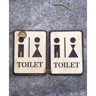 [Hàng Sale] Bảng gỗ Toilet mẫu 15