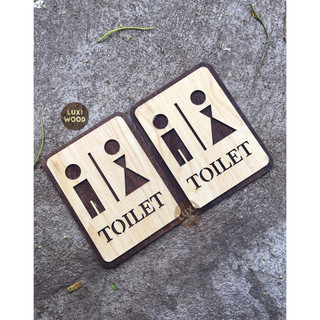 [Hàng Sale] Bảng gỗ Toilet mẫu 15