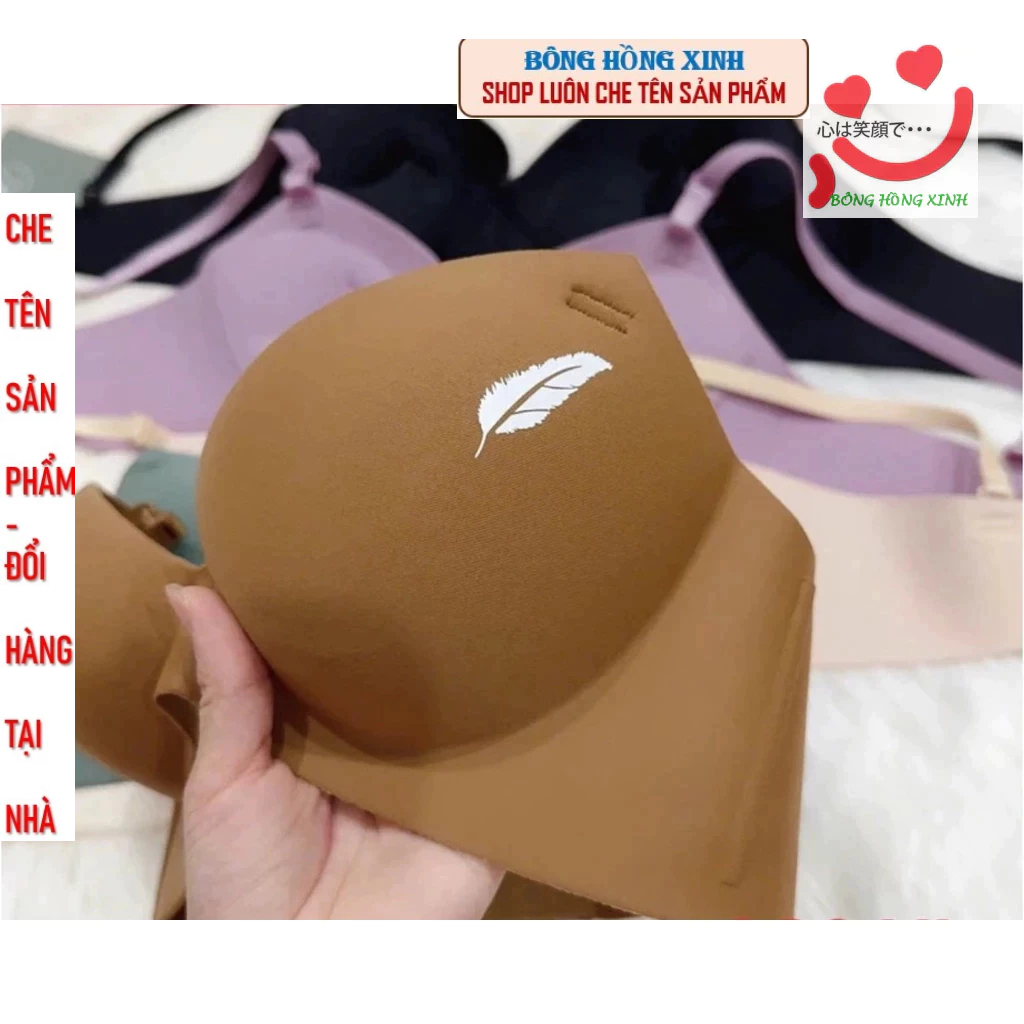 Áo ngực nữ, Áo lót su đúc hình lá có may chống rách không gọng đệm 3cm mềm mại giặt máy ok( lá mới)