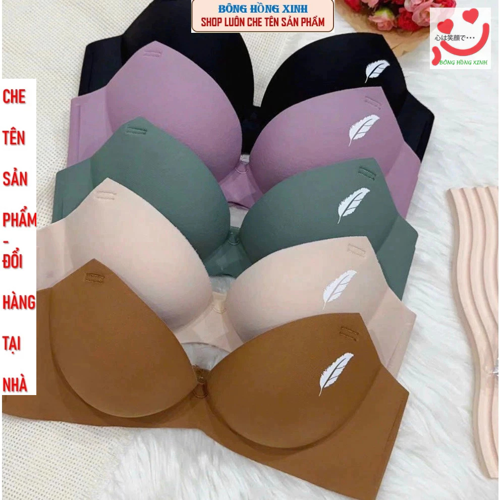 Combo 3 Áo ngực nữ, Áo lót su đúc hình lá có may chống rách không gọng đệm 3cm mềm mại LÁ MOI