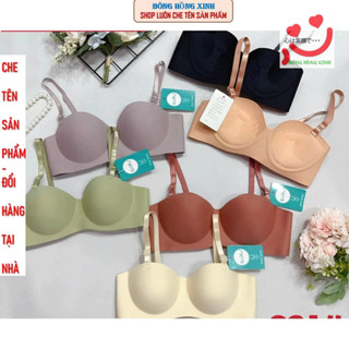 (from nhỏ tăng size) Sét 3 Áo, lẻ 1 áo lót cúp ngang su đúc không gọng đệm bàn tay 3cm dành cho V1 nhỏ lép (cúp trơn)