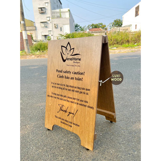 Standee gỗ 2 mặt decor - Luxi Decor