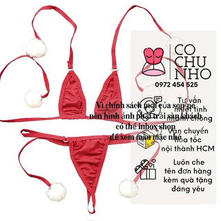 SET39 Set đồ lót noel cosplay sexy giáng sinh - bộ đồ lót noel gợi cảm -cochunhoquan11