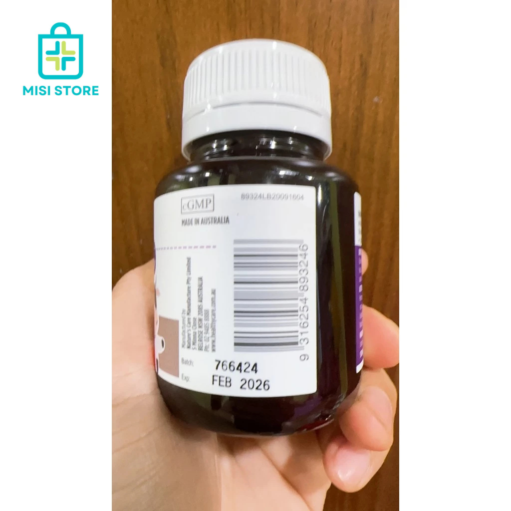 (Mẫu Mới) Viên uống canxi sữa cho bé Milk Calcium Healthy care, lọ 60 viên ( Canxi HC)