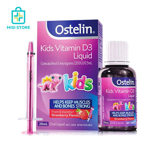Vitamin D3 Liquid 20ml Ostelin cho bé từ 6 tháng tuổi