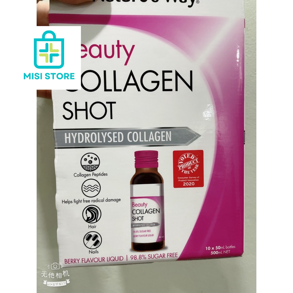 (date 2026) Beauty Collagen Shot nội địa Úc, Collagen tươi dạng nước, 10x50ml ( Shot )