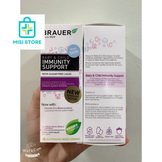 ( Xả Lỗ,DateT9/2024 ) Siro Tăng Đề Kháng Brauer Immunity 100ml, úc ( TĐK Brauer )