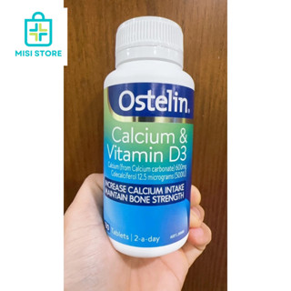 (Date 2027) Canxi cho bà bầu, cho con bú, Ostelin Calcium & Vitamin D3, 130 viên của Úc