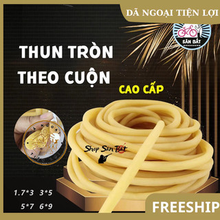 Combo 5 mét Thun Tròn - Ống Thun Cao Su, Thun Tròn Chất Liệu Cao Cấp