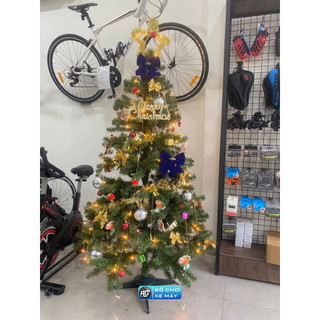 Cây thông noel 1m8 tặng kèm 4 dây kim tuyến và 1 ngôi sao
