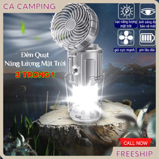  YPX9  Đèn năng lượng mặt trời đèn tích điện 3in1 chiếu sáng kèm quạt tích điện và sạc điện thoại vô cùng tiện lợi 