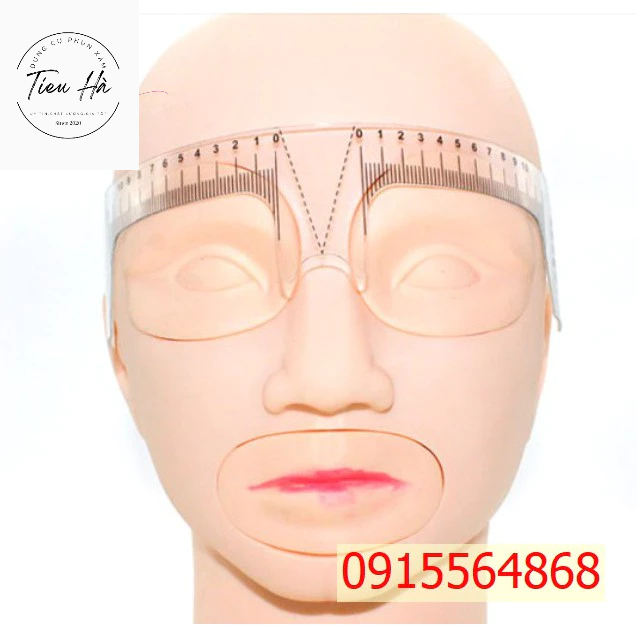 Thước chữ M ôm trán đo vẽ lông mày
