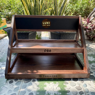 Kệ gỗ hai tầng đa năng, mẫu sang trọng, mới lạ 2025 - lumywood decor