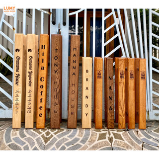 TAY NẮM CỬA GỖ KHẮC LOGO/NỘI DUNG THEO YÊU CẦU - LUMYWOOD DECOR