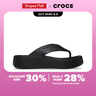 Dép Xỏ Ngón Nữ Crocs Getaway Platform - Black
